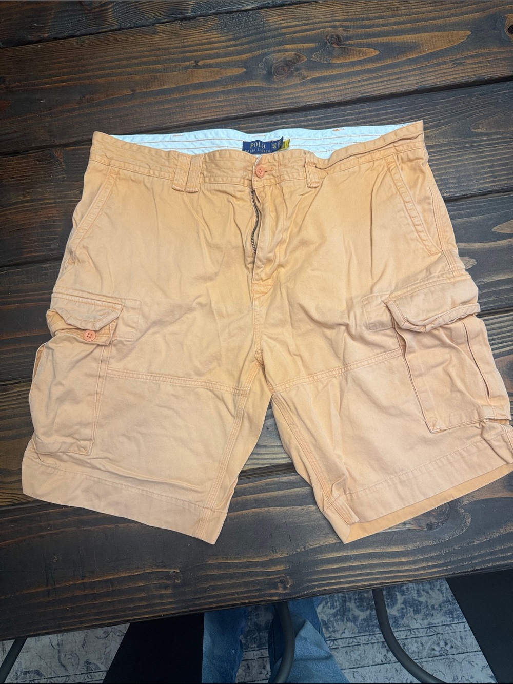 Polo by Ralph Lauren Peach Cargo Shorts with Utility Pockets